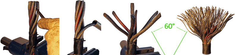 Step 4 - Broom Wire Rope End